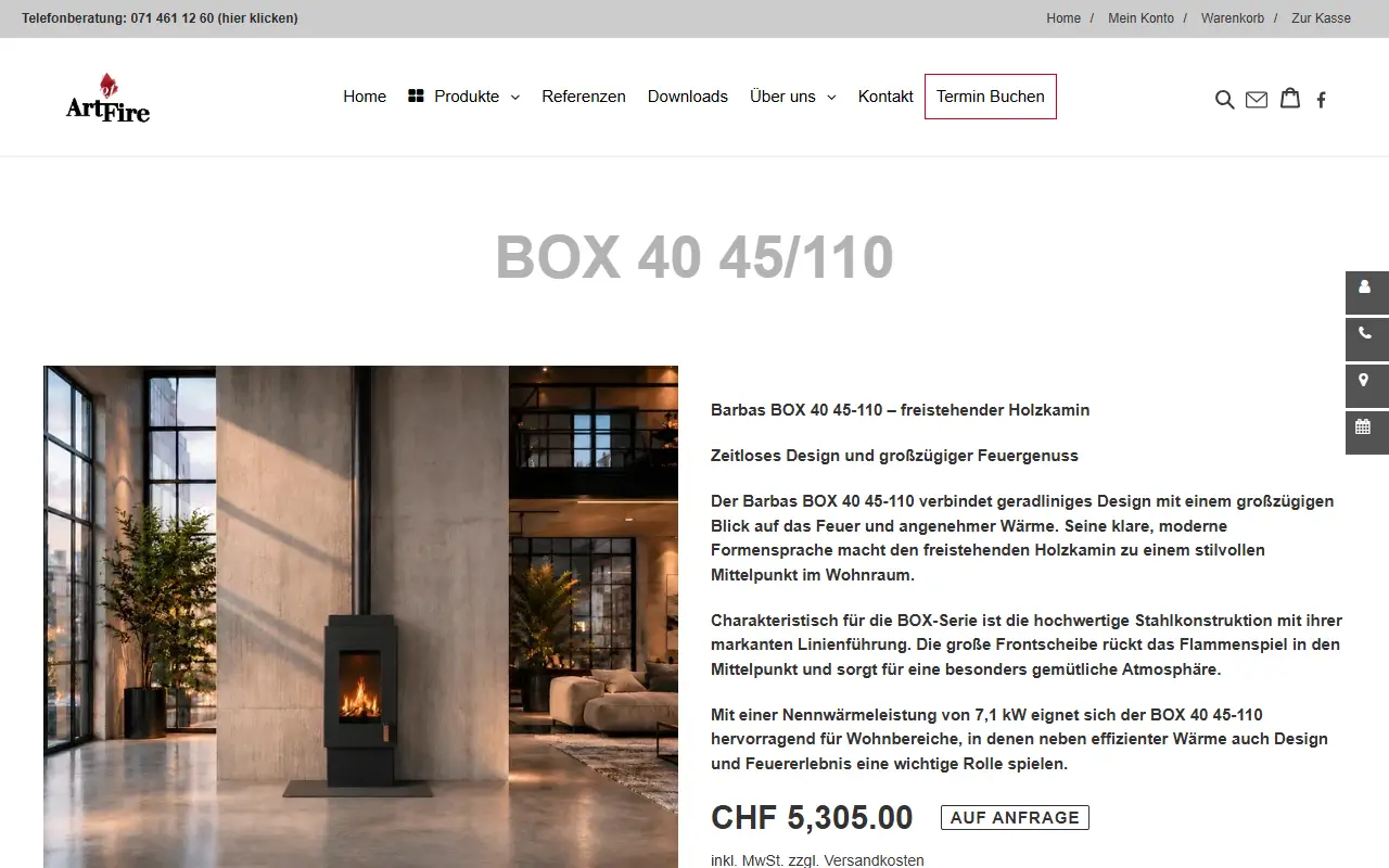 Art of Fire: product page