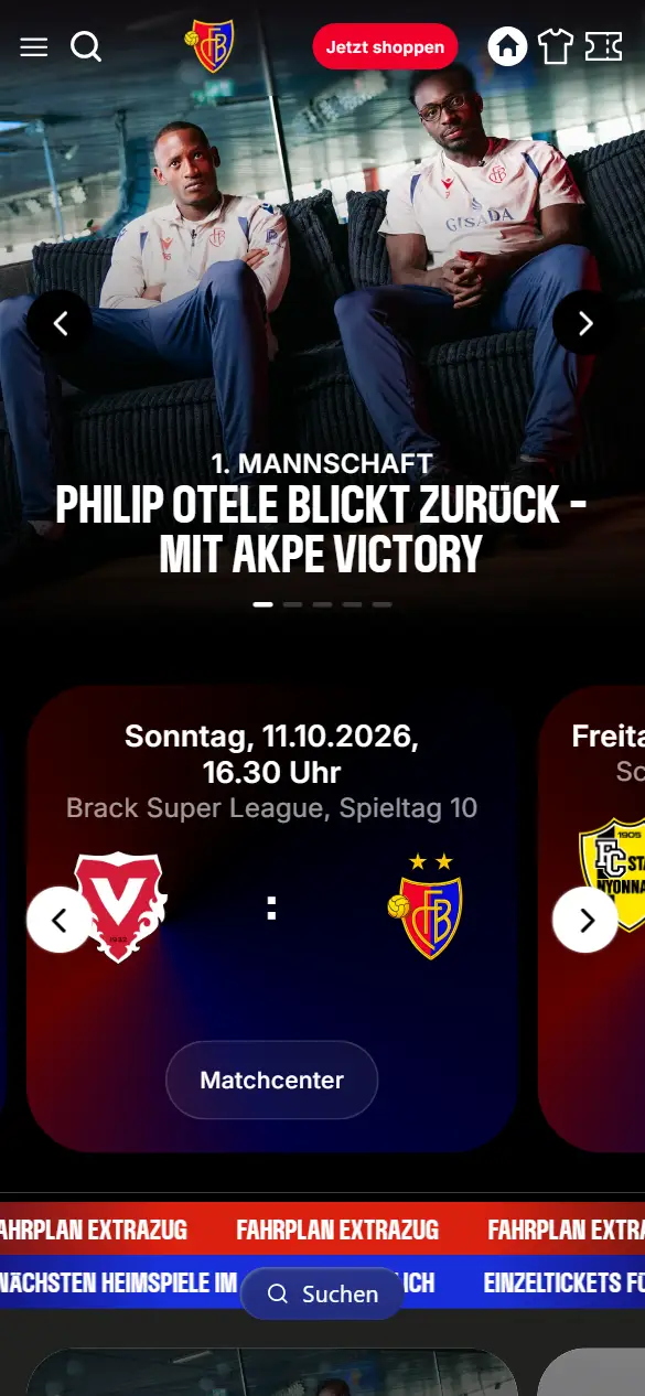 FC Basel 1893 on mobile