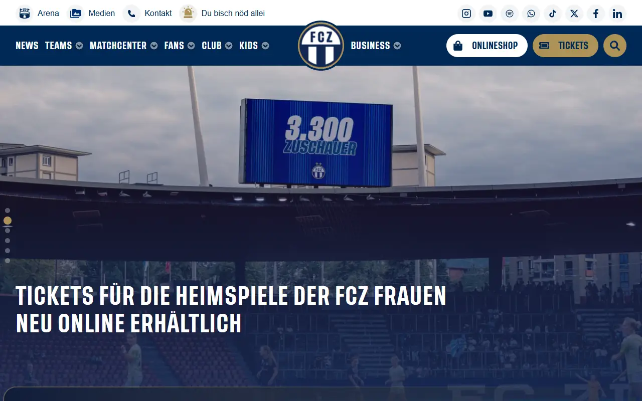 FC Zürich: homepage