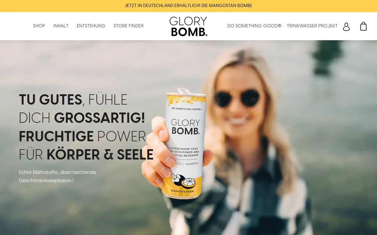 Glory Bomb: homepage