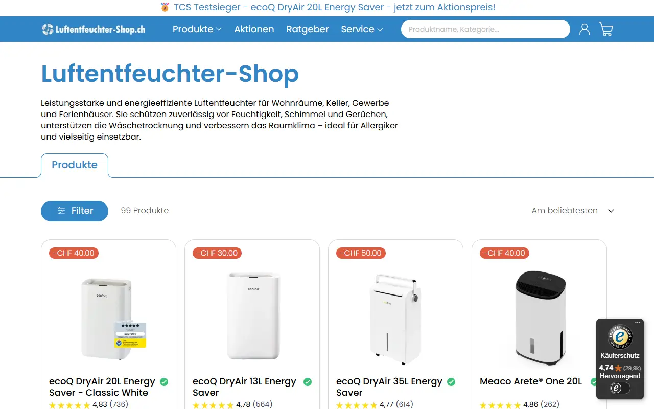 Luftentfeuchter: collection page