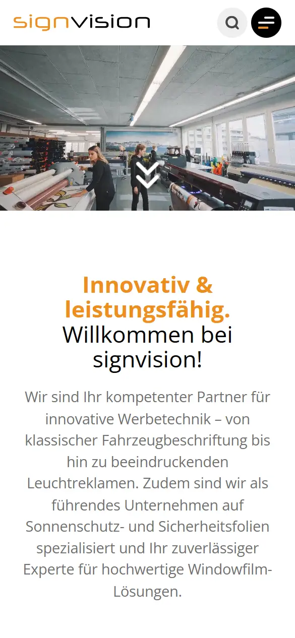 Signvision on mobile